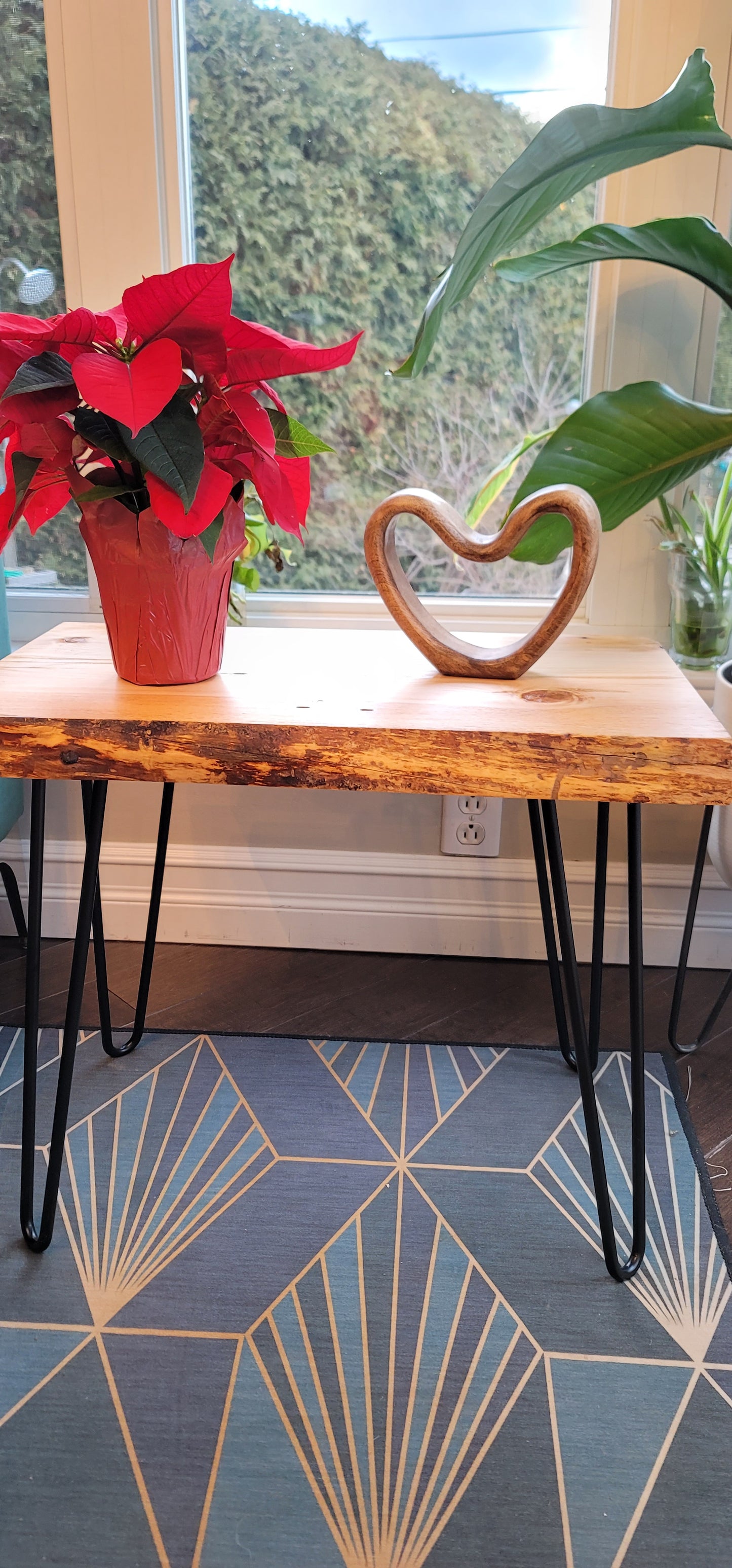 Table à café en pruche locale