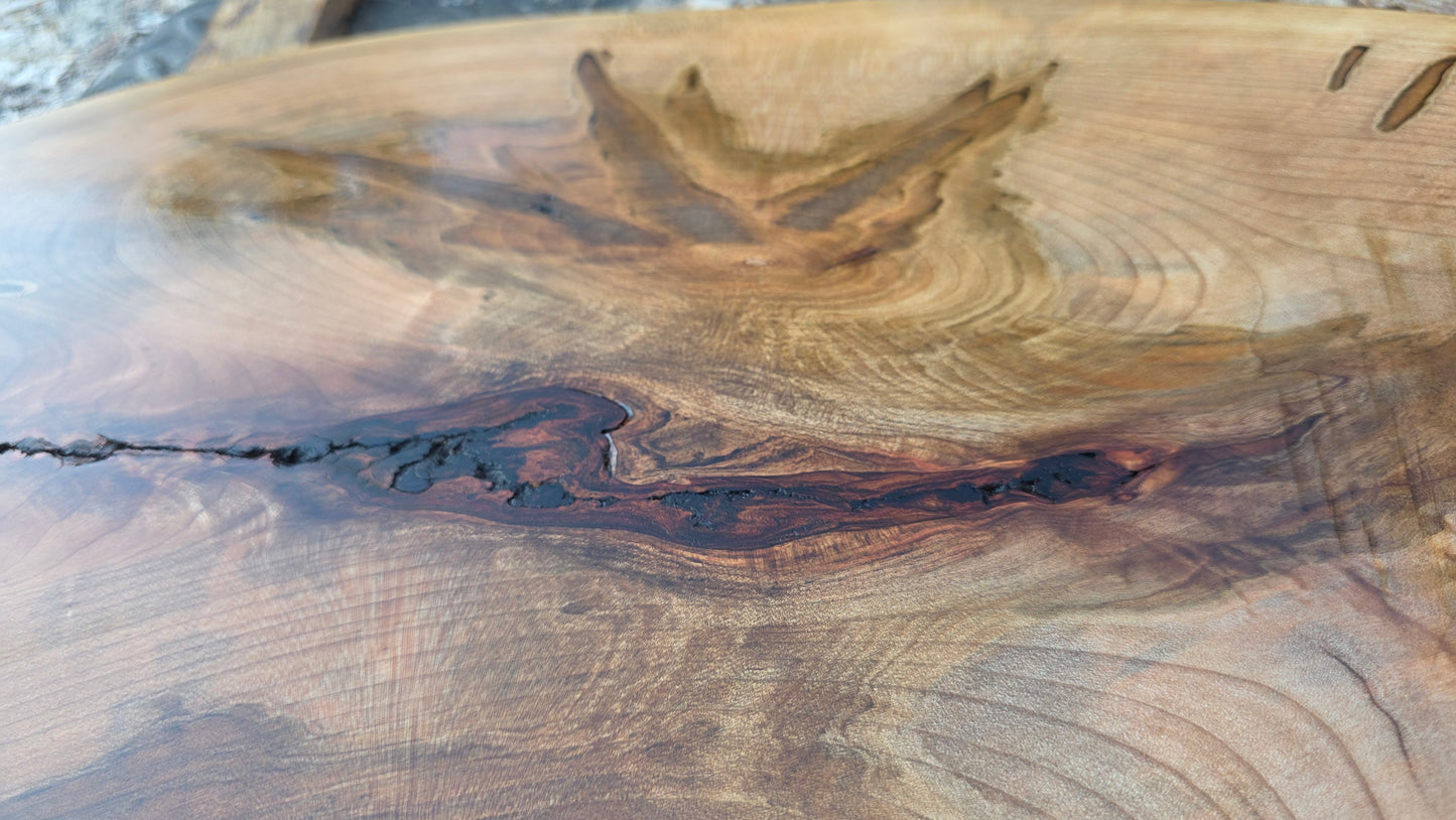 Pièce unique en érable pour table basse ou étagère/console d'entrée