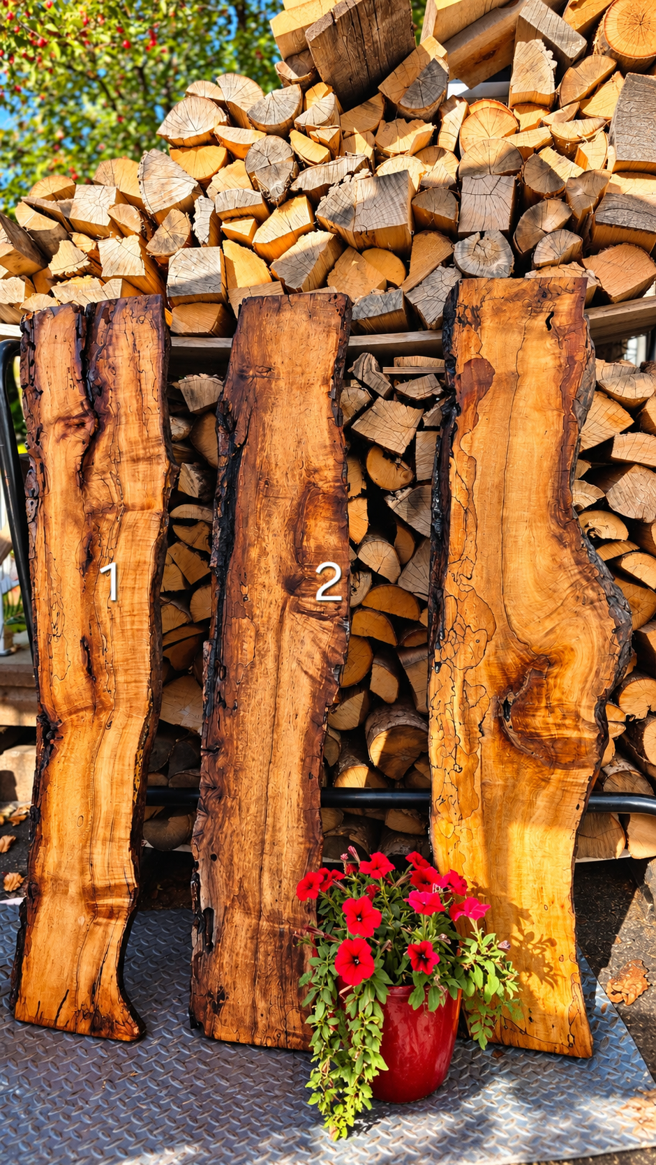 Pièces uniques.  Tablettes en bois massif érable spalté 🥰🥰 3 disponibles